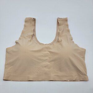 Yummie by Heather Thomson Bra Padded Bralette Bra Color Beige‎ Sz L NWOT